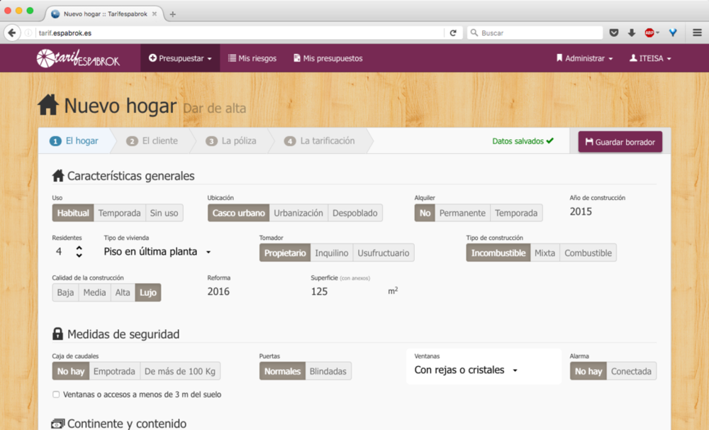 Ya es posible tarificar Hogar