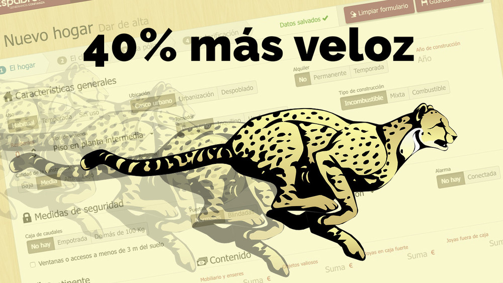 Tarifica ahora un 40% más rápido